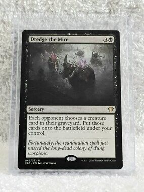 5/$20 Mint 2020 MTG Dredge the Mire Rare Card 043/322 Deckmaster!!